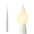 Wiszące świeczki LED - kpl. 10 szt. 15 cm