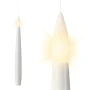 Wiszące świeczki LED - kpl. 10 szt. 15 cm