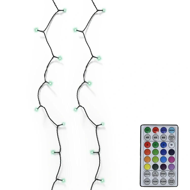 Lampki choinkowe BASIC RGB z pilotem sterującym