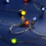 Wielokolorowe światełka choinkowe 20 LED / 2 M - wiśnie gładkie