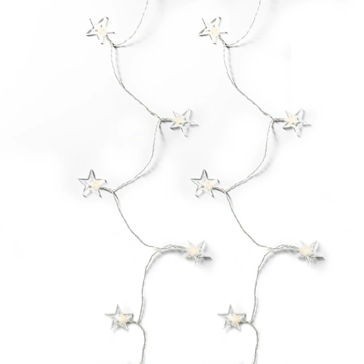 Gwiazdki - Lampki choinkowe na baterie - 20 LED 3,8 m