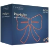 Czerwona dekoracyjna kokarda 167 LED 73x65 cm