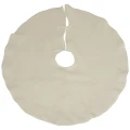 Biała Pluszowa spódnica - dywan pod choinkę 100 cm