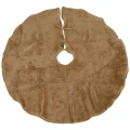 Beżowa Pluszowa spódnica - dywan pod choinkę 100 cm