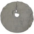 Szara Pluszowa spódnica - dywan pod choinkę 100 cm