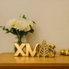 Porcelanowy ZŁOTY napis XMAS 21 cm