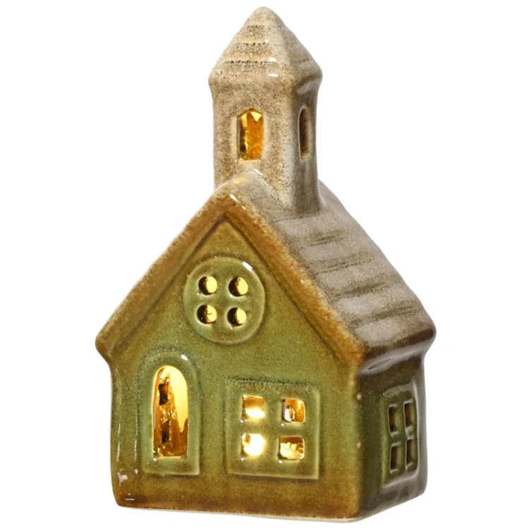 Kościół LED - Figurka dekoracyjna 4 - 13 cm