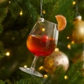 Szklane drinki Aperol - zawieszki choinkowe
