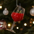 Szklane drinki Sangria - zawieszki choinkowe