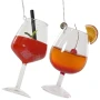 Szklane drinki - zawieszki choinkowe mix wzorów