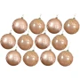 Brzoskwiniowe bombki choinkowe kpl. 12 szt. 8 cm