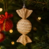 Cukierki - zawieszki plastikowe nietłukące 16 cm złote