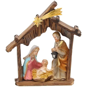 Szopka Bożonarodzeniowa - Święta Rodzina - 10 cm