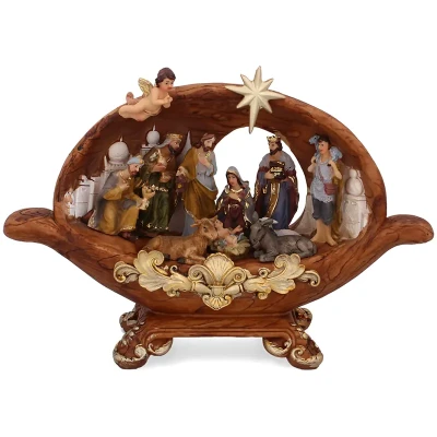 Grota - Szopka Bożonarodzeniowa - 33,5x9,5x23cm