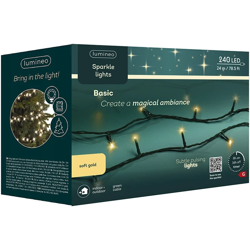 Światełka Choinkowe Gęste BASIC SPARKLE - flesz 240LED
