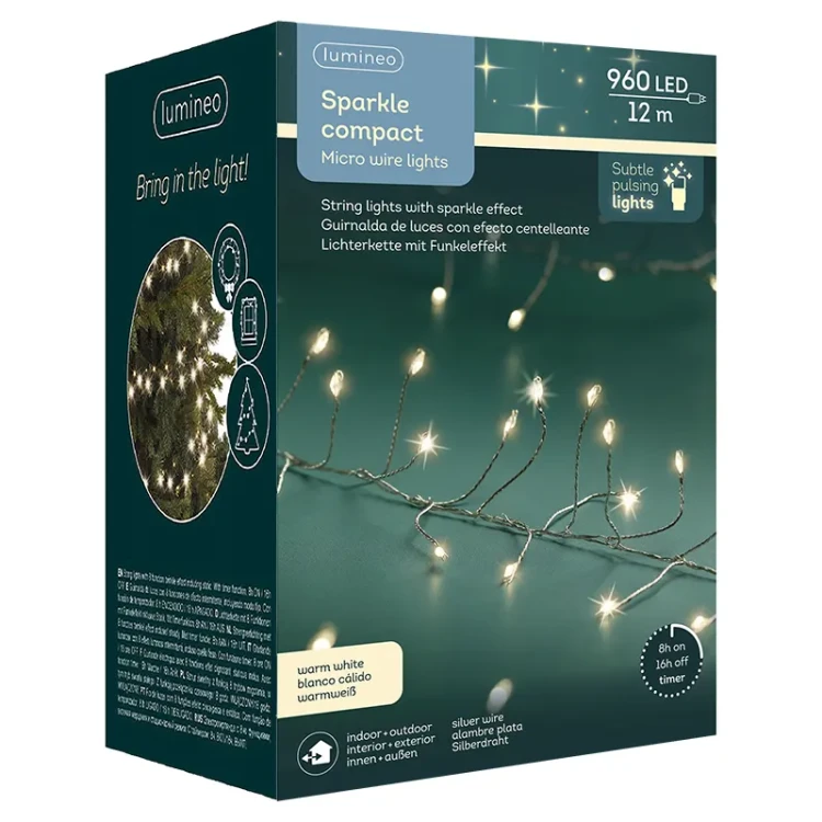 Światełka choinkowe SPARKLE COMPACT microLED ciepły biały 480 LED 16m ciepły biały