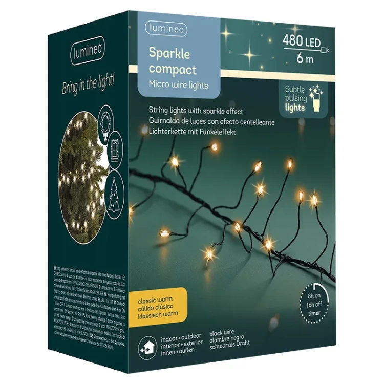 Światełka choinkowe SPARKLE COMPACT microLED 480LED 6m