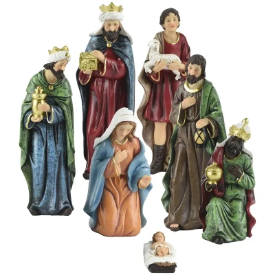 Figurki do szopki Bożonarodzeniowej 25,5 cm - 7 postaci