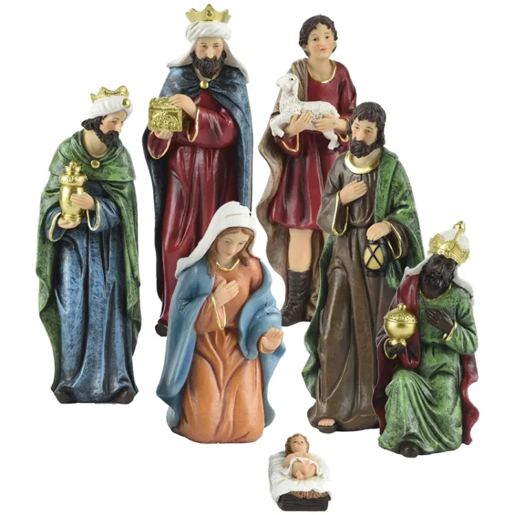 Figurki do szopki Bożonarodzeniowej 25,5 cm - 7 postaci