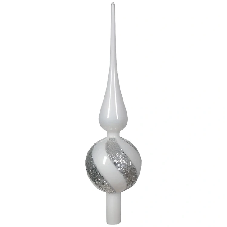 Szklany Szpic Choinkowy 31 cm - Spirala fot.8