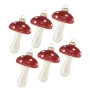 Szklane muchomory - bombki choinkowe 9 cm 6 szt.