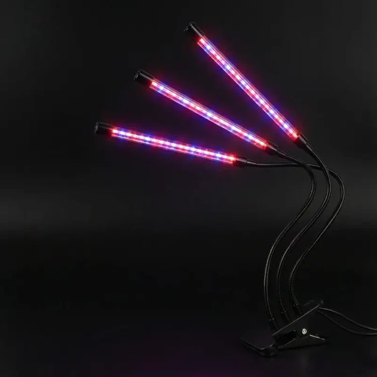 Lampa do wzrostu roślin na USB - 3-ramienna 03