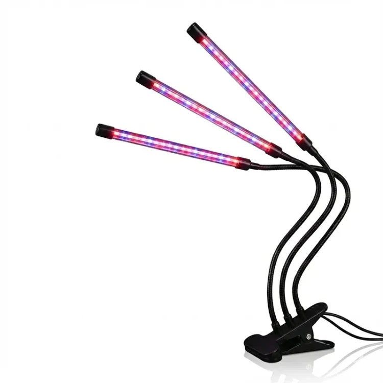 Lampa do wzrostu roślin na USB - 3-ramienna 04