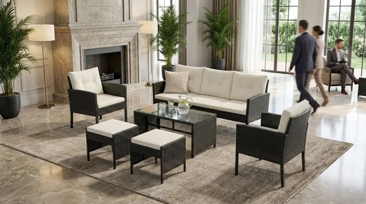 Ratanowe meble ogrodowe VADUZ