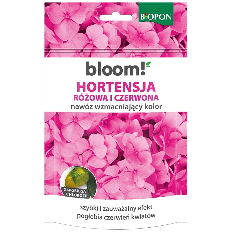 Nawóz BLOOM! do hortensji różowej i czerwonej 200g
