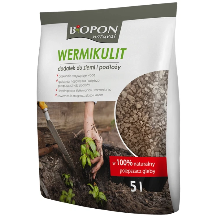 Wermikulit - naturalny dodatek napowietrzający glebę 5L