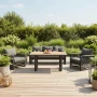 Aluminiowe Meble ogrodowe SKOPJE Zestaw wypoczynkowy sofa fotele stół