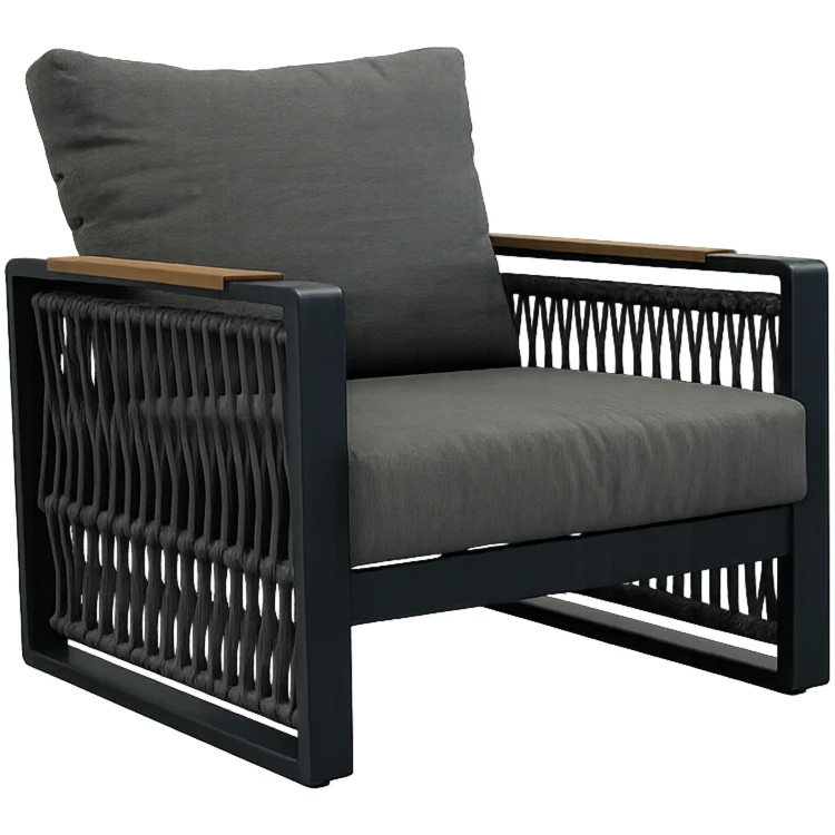 Aluminiowe Meble ogrodowe SKOPJE Zestaw wypoczynkowy sofa fotele stół