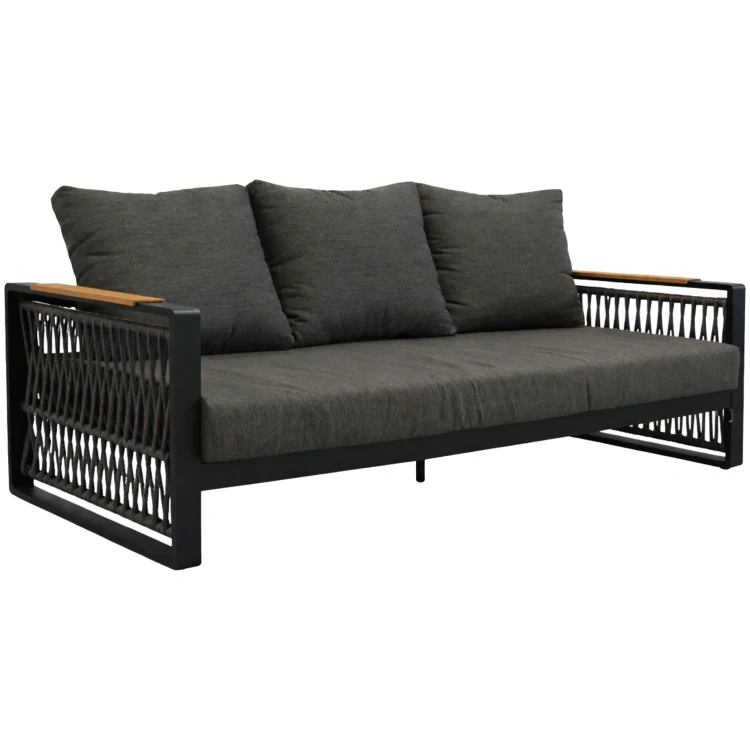 Aluminiowe Meble ogrodowe SKOPJE Zestaw wypoczynkowy sofa fotele stół