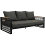 Aluminiowe Meble ogrodowe SKOPJE Zestaw wypoczynkowy sofa fotele stół