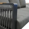 Aluminiowe Meble ogrodowe SKOPJE Zestaw wypoczynkowy sofa fotele stół