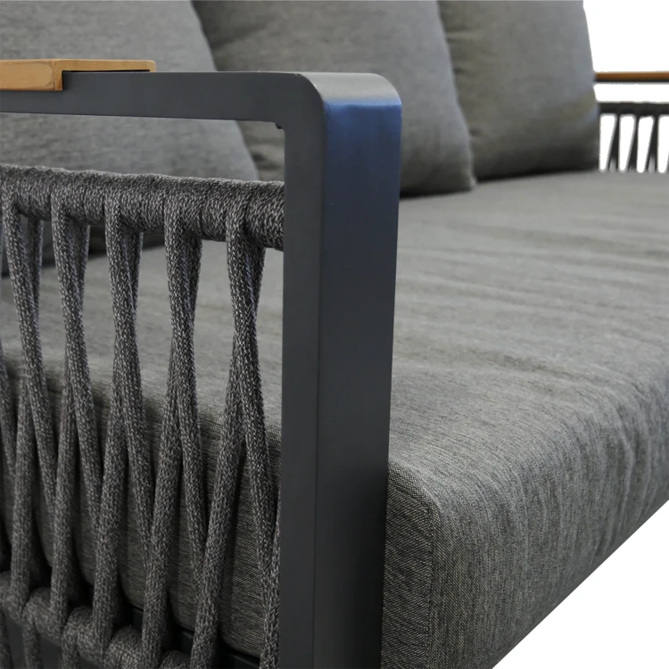 Aluminiowe Meble ogrodowe SKOPJE Zestaw wypoczynkowy sofa fotele stół