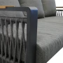 Aluminiowe Meble ogrodowe SKOPJE Zestaw wypoczynkowy sofa fotele stół