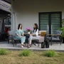 Aluminiowe Meble ogrodowe Zestaw wypoczynkowy sofa fotele stół pufa