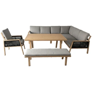 Aluminiowe Meble ogrodowe OTTAWA Zestaw wypoczynkowy na taras