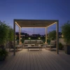 Pergola aluminiowa do ogrodu drewnopodobna 3x4x2,5m