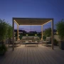 Pergola aluminiowa do ogrodu drewnopodobna 3x4x2,5m