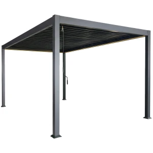 Aluminiowa BIOKLIMATYCZNA Pergola ogrodowa LED - 3x4x2,5m
