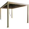 Pergola aluminiowa do ogrodu drewnopodobna 3x3x2,5m