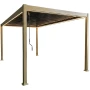 Pergola aluminiowa do ogrodu drewnopodobna 3x3x2,5m