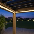 Pergola aluminiowa do ogrodu drewnopodobna 3x3x2,5m