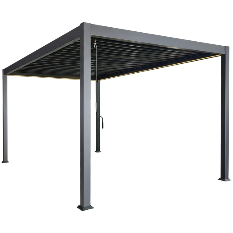 Aluminiowa BIOKLIMATYCZNA Pergola ogrodowa LED - 3x4x2,5m