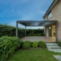 Pergola ogrodowa aluminiowa 3x4 z oświetleniem LED dach regulowany