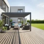 Pergola ogrodowa aluminiowa 3x4 z oświetleniem LED dach regulowany