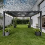 Pergola ogrodowa aluminiowa 3x4 z oświetleniem LED dach regulowany