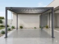 Pergola ogrodowa aluminiowa 3x4 z oświetleniem LED dach regulowany